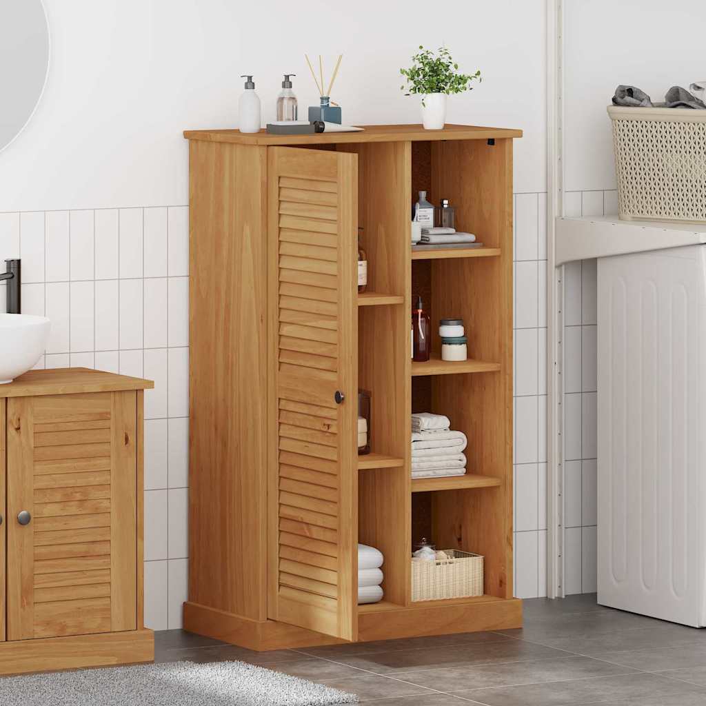 Badkamerkast VIGO Bruin en Honingbruin 68 x 34 x 110 cm is nu te koop bij PeponiXL, paradijselijk wonen!