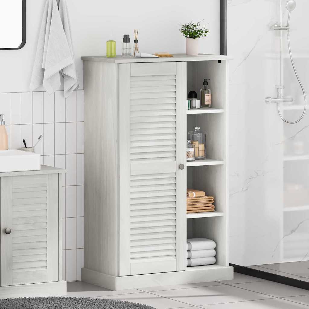 Badkamerkast met plank VIGO Wit en Antiek Wit 68 x 34 x 110 cm is nu te koop bij PeponiXL, paradijselijk wonen!