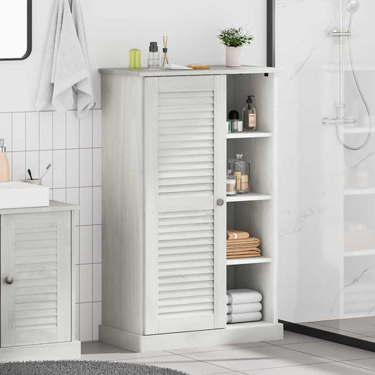 Badkamerkast met plank VIGO Wit en Antiek Wit 68 x 34 x 110 cm is nu te koop bij PeponiXL, paradijselijk wonen!
