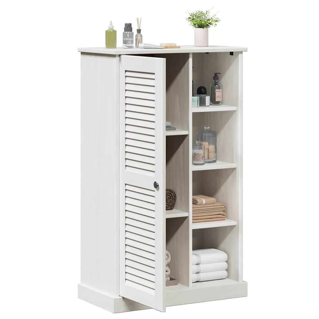Badkamerkast met plank VIGO Wit en Antiek Wit 68 x 34 x 110 cm is nu te koop bij PeponiXL, paradijselijk wonen!