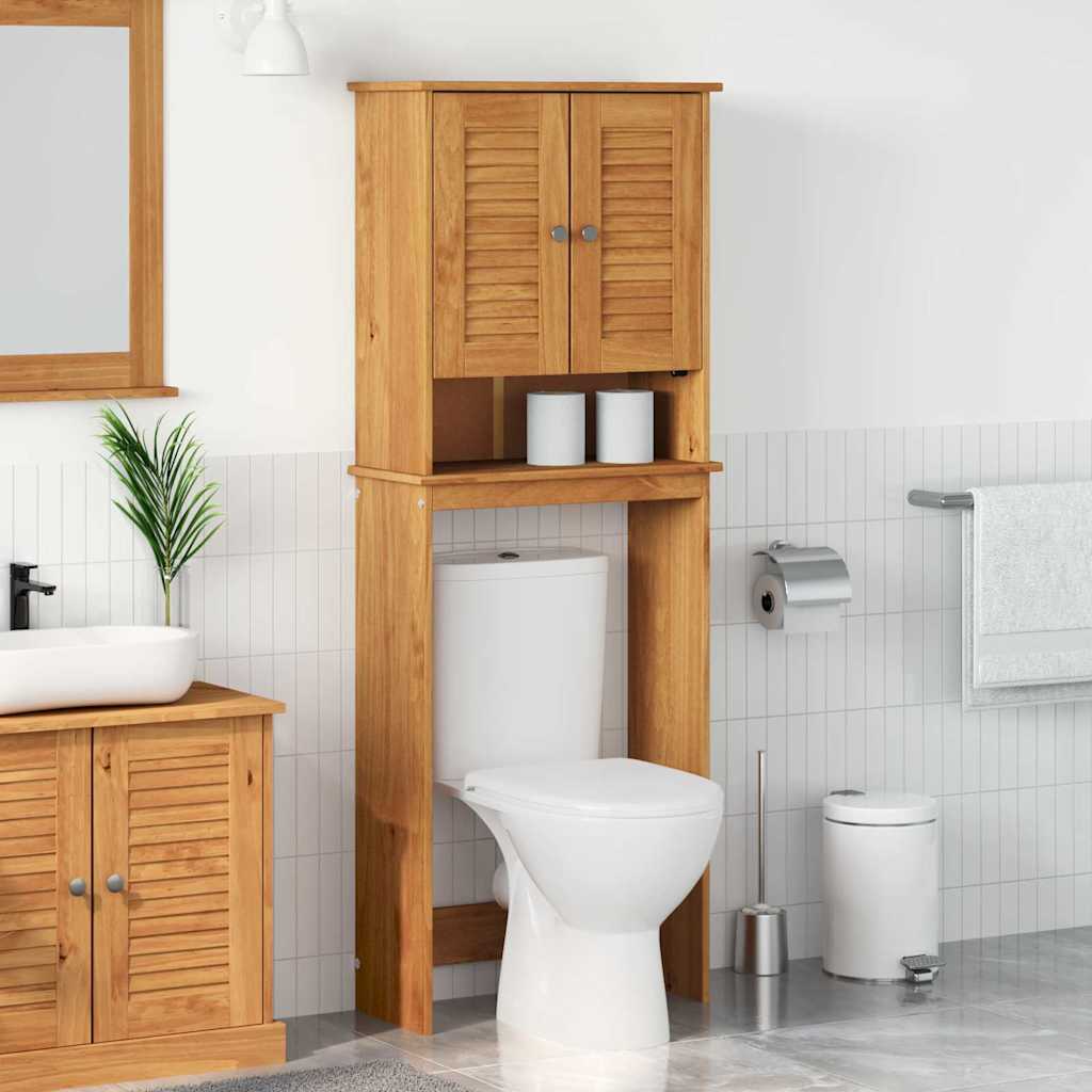 Toiletkast met plank VIGO Bruin en Honingbruin 60 x 27 x 161 cm is nu te koop bij PeponiXL, paradijselijk wonen!