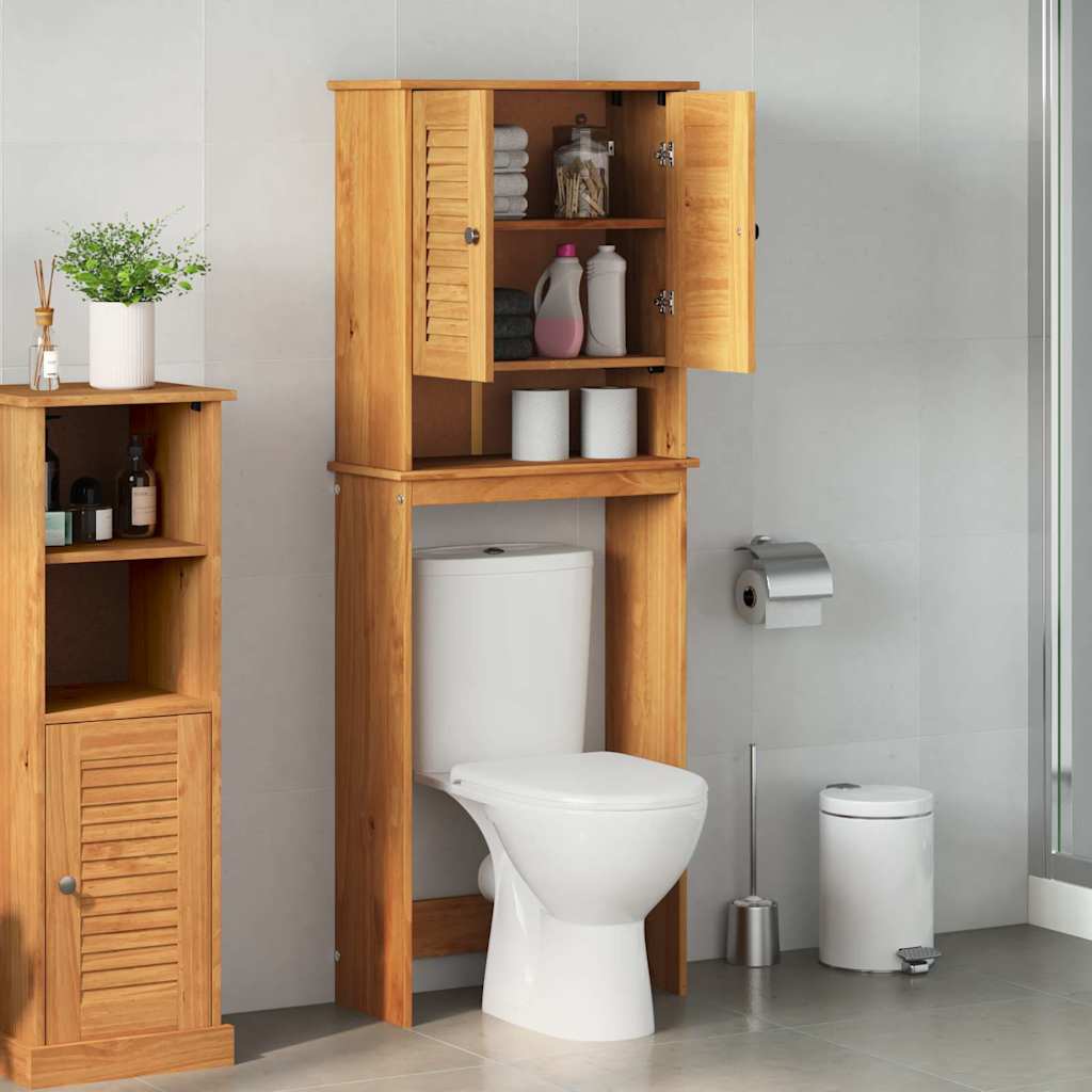 Toiletkast met plank VIGO Bruin en Honingbruin 60 x 27 x 161 cm is nu te koop bij PeponiXL, paradijselijk wonen!