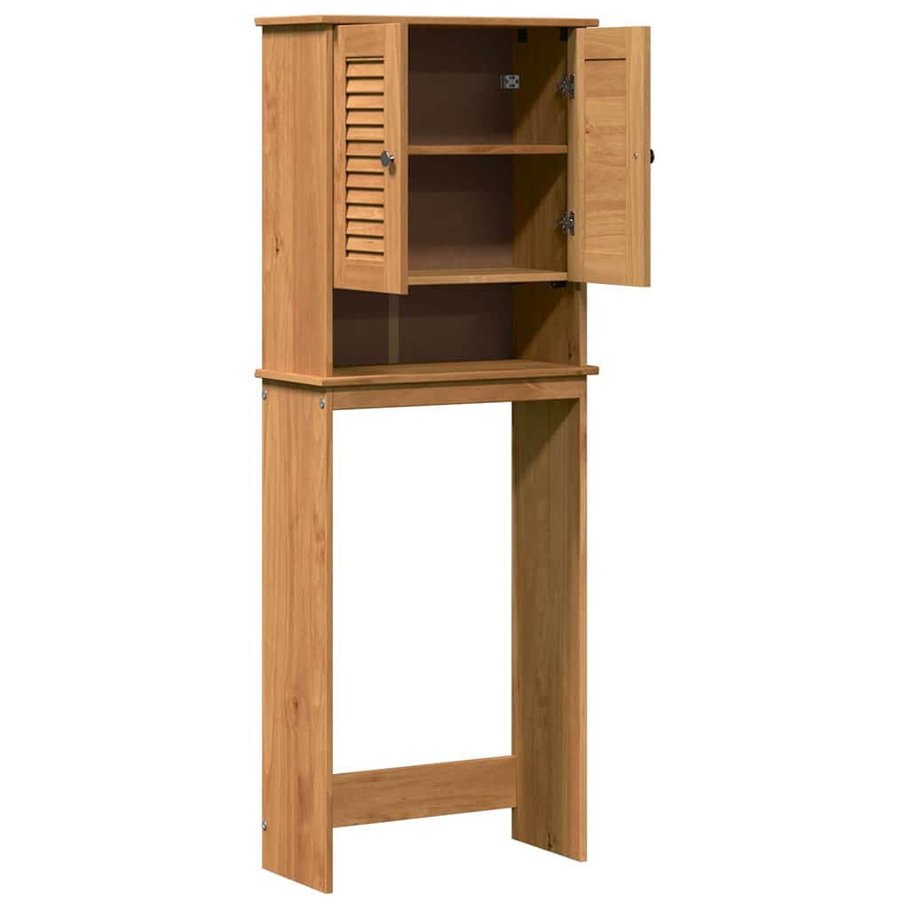 Toiletkast met plank VIGO Bruin en Honingbruin 60 x 27 x 161 cm is nu te koop bij PeponiXL, paradijselijk wonen!