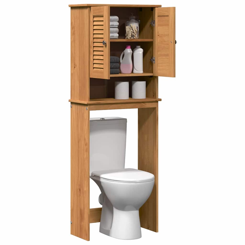 Toiletkast met plank VIGO Bruin en Honingbruin 60 x 27 x 161 cm is nu te koop bij PeponiXL, paradijselijk wonen!