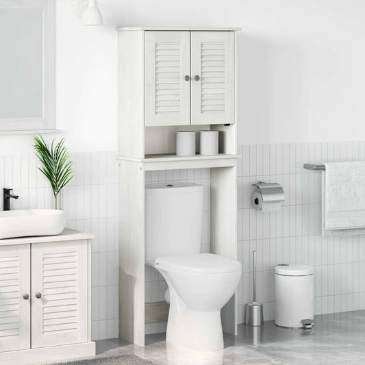 Toiletkast met plank VIGO Wit en Antiek Wit 60 x 27 x 161 cm is nu te koop bij PeponiXL, paradijselijk wonen!