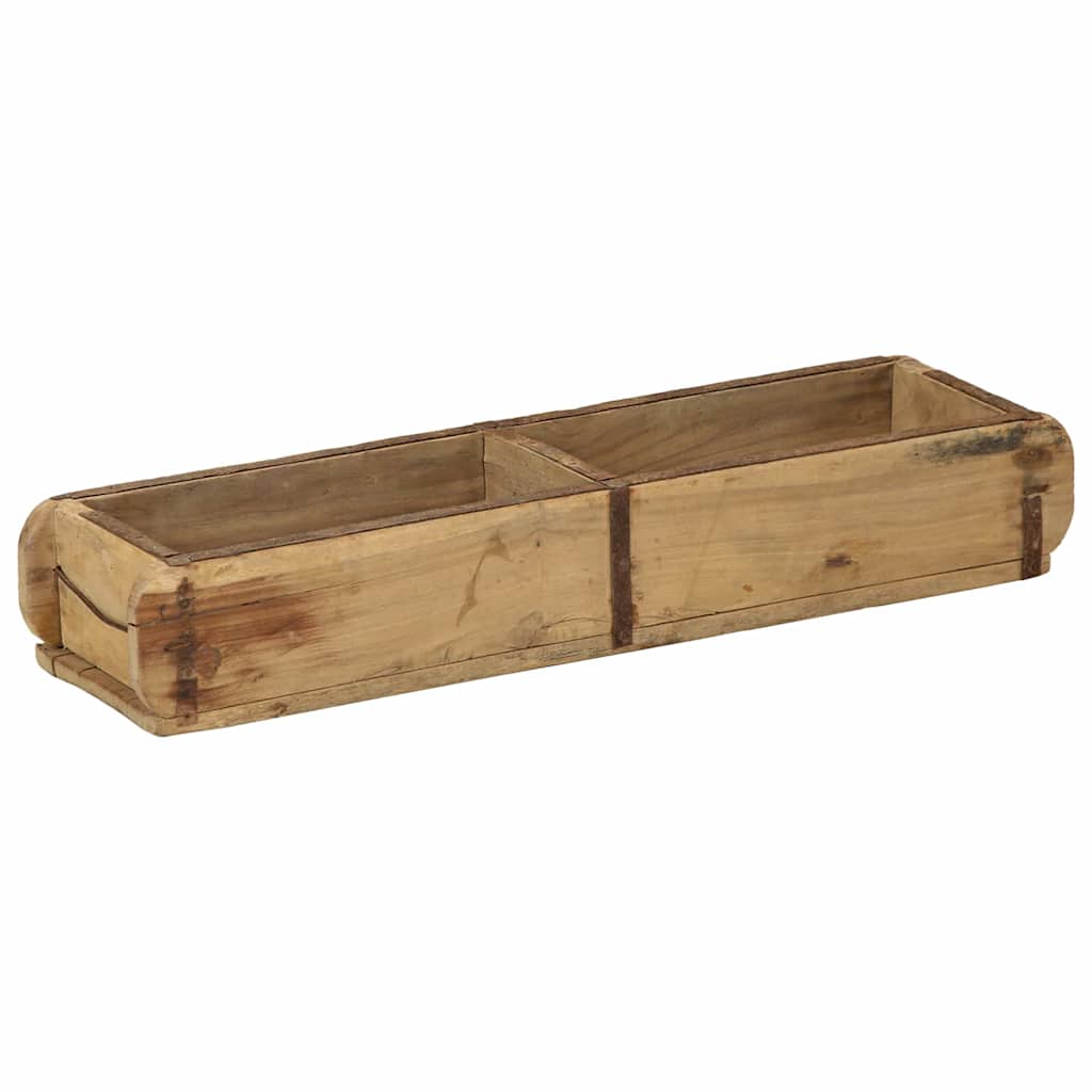 Dienblad 4 pcs Bruin 57 x 15 x 9 cm Massief Gerecycled Hout is nu te koop bij PeponiXL, paradijselijk wonen!