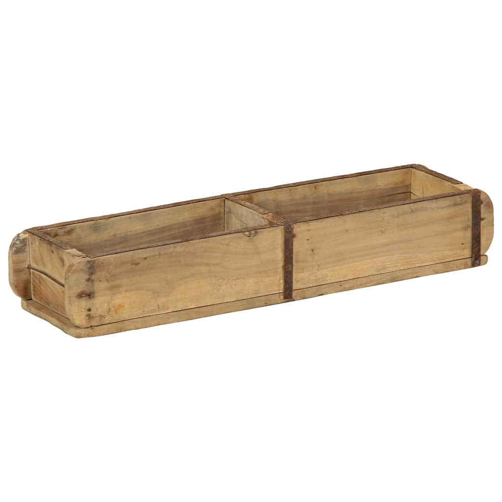Dienblad 4 pcs Bruin 57 x 15 x 9 cm Massief Gerecycled Hout is nu te koop bij PeponiXL, paradijselijk wonen!