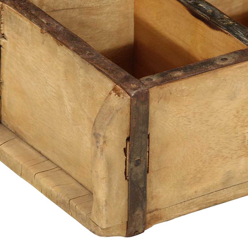 Dienblad 4 pcs Bruin 30 x 14 x 9 cm Massief Gerecycled Hout is nu te koop bij PeponiXL, paradijselijk wonen!