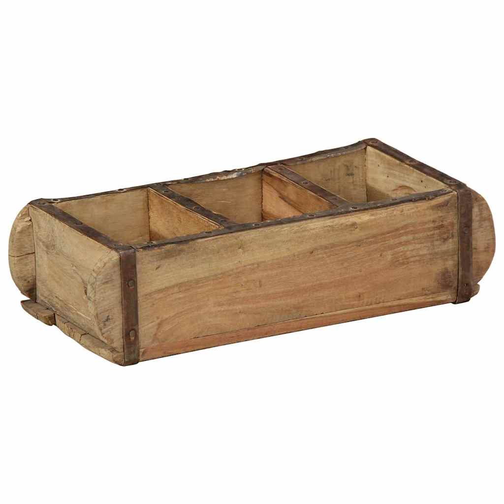 Dienblad 4 pcs Bruin 30 x 14 x 9 cm Massief Gerecycled Hout is nu te koop bij PeponiXL, paradijselijk wonen!