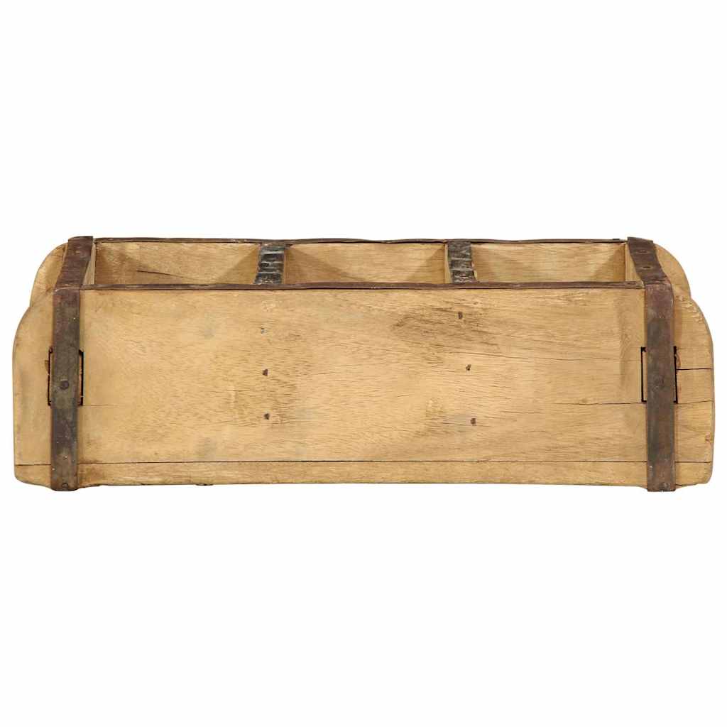 Dienblad 4 pcs Bruin 30 x 14 x 9 cm Massief Gerecycled Hout is nu te koop bij PeponiXL, paradijselijk wonen!