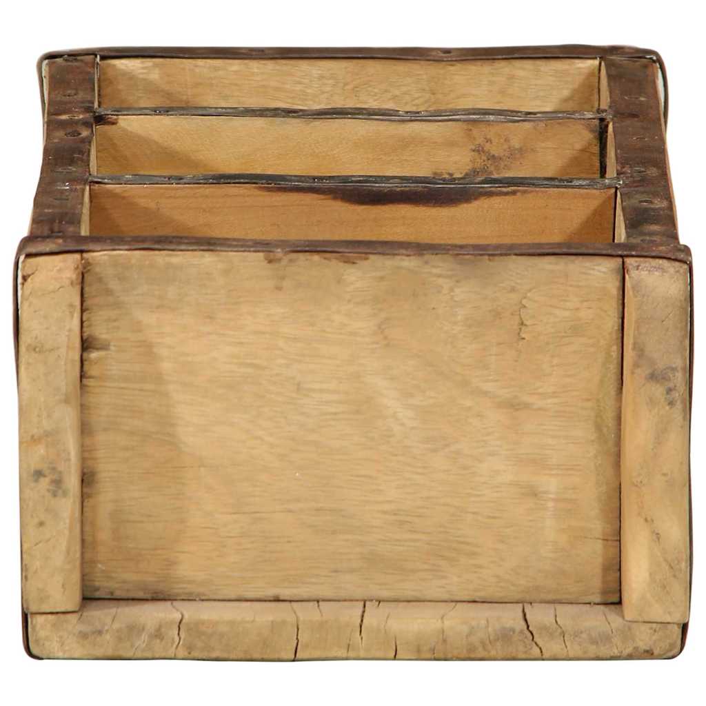 Dienblad 4 pcs Bruin 30 x 14 x 9 cm Massief Gerecycled Hout is nu te koop bij PeponiXL, paradijselijk wonen!