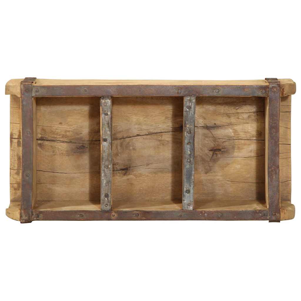 Dienblad 4 pcs Bruin 30 x 14 x 9 cm Massief Gerecycled Hout is nu te koop bij PeponiXL, paradijselijk wonen!