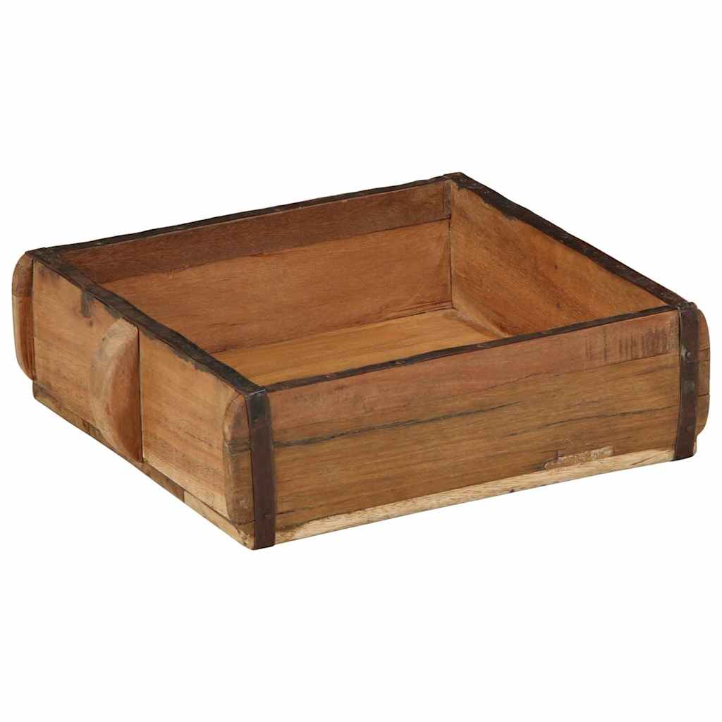 Dienblad 2 pcs Bruin 29 x 31 x 10 cm Massief Gerecycled Hout is nu te koop bij PeponiXL, paradijselijk wonen!