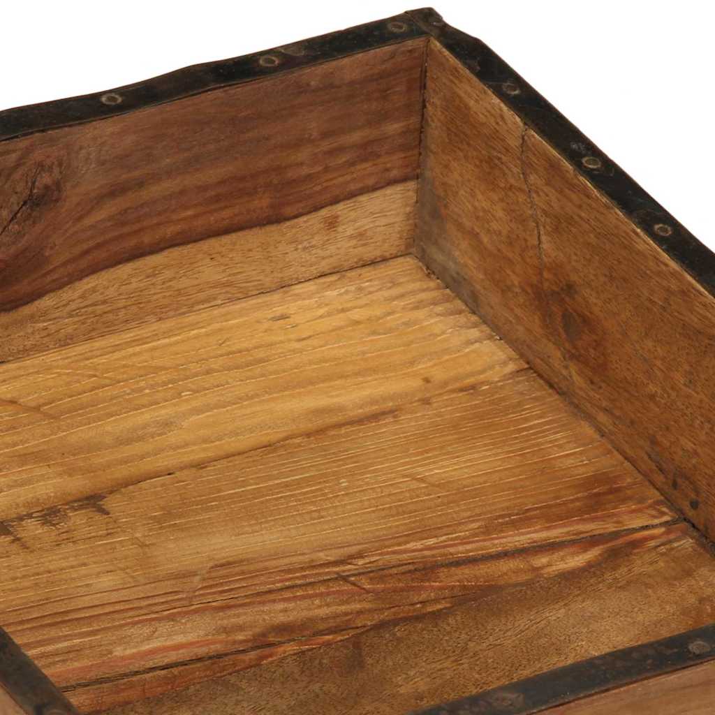 Dienblad 4 pcs Bruin 29 x 31 x 10 cm Massief Gerecycled Hout is nu te koop bij PeponiXL, paradijselijk wonen!