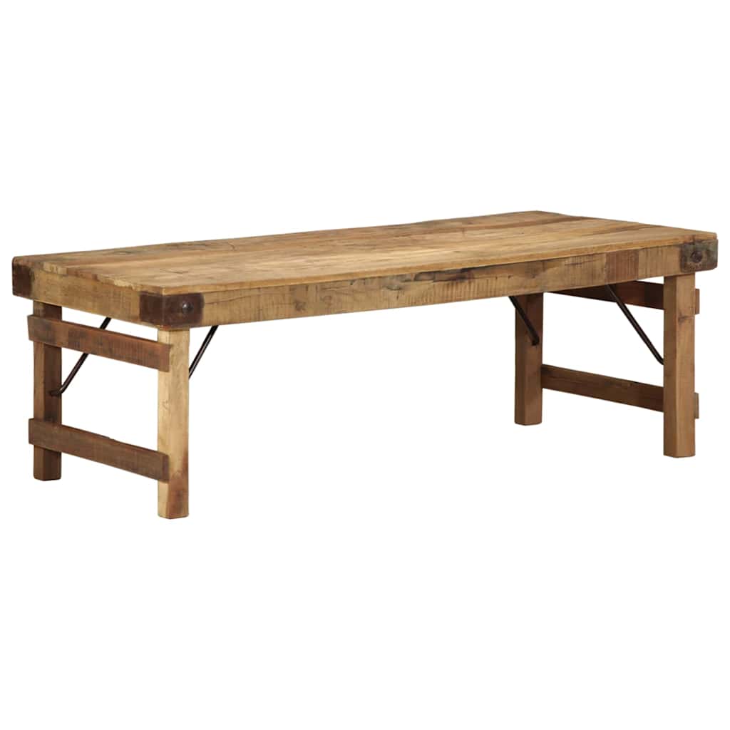 Salontafel Bruin 110 x 55 x 40 cm Massief Gerecycled Hout is nu te koop bij PeponiXL, paradijselijk wonen!