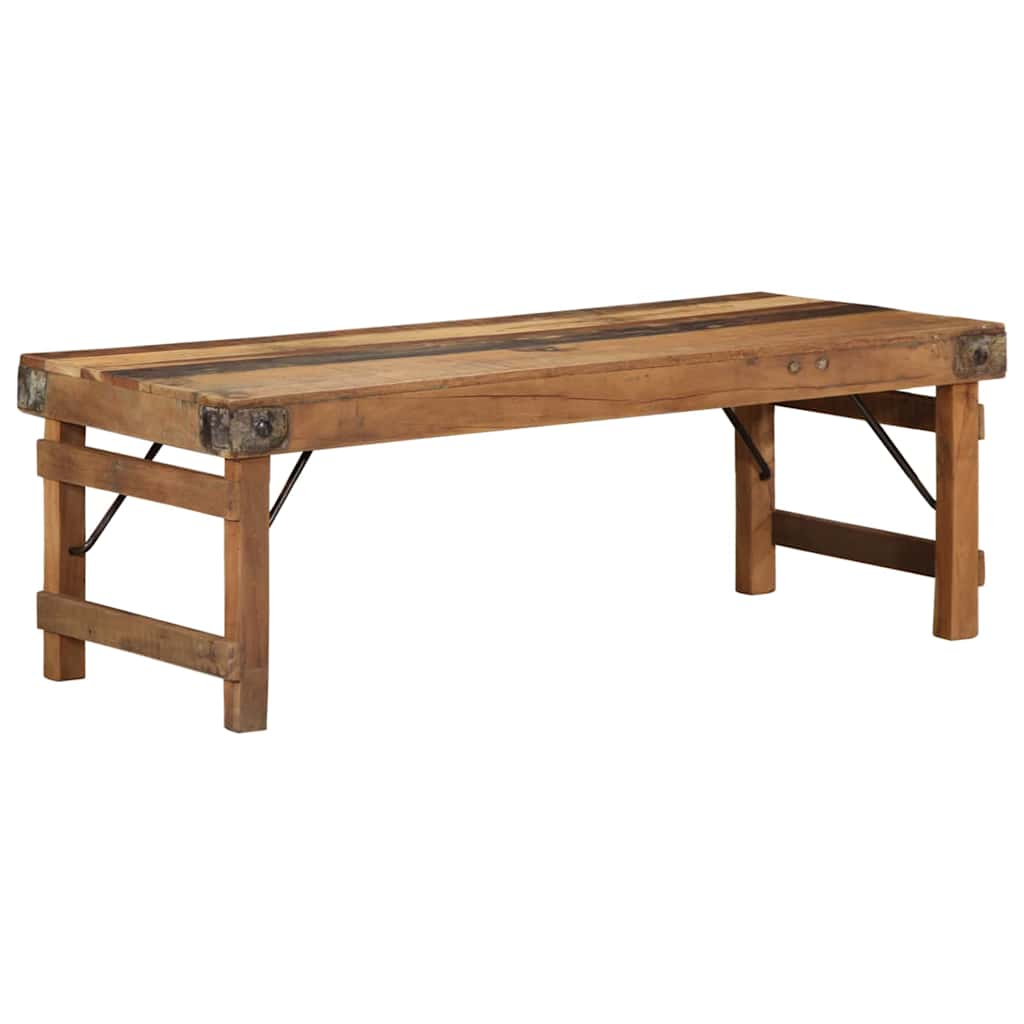Salontafel Bruin 110 x 55 x 40 cm Massief Gerecycled Hout is nu te koop bij PeponiXL, paradijselijk wonen!