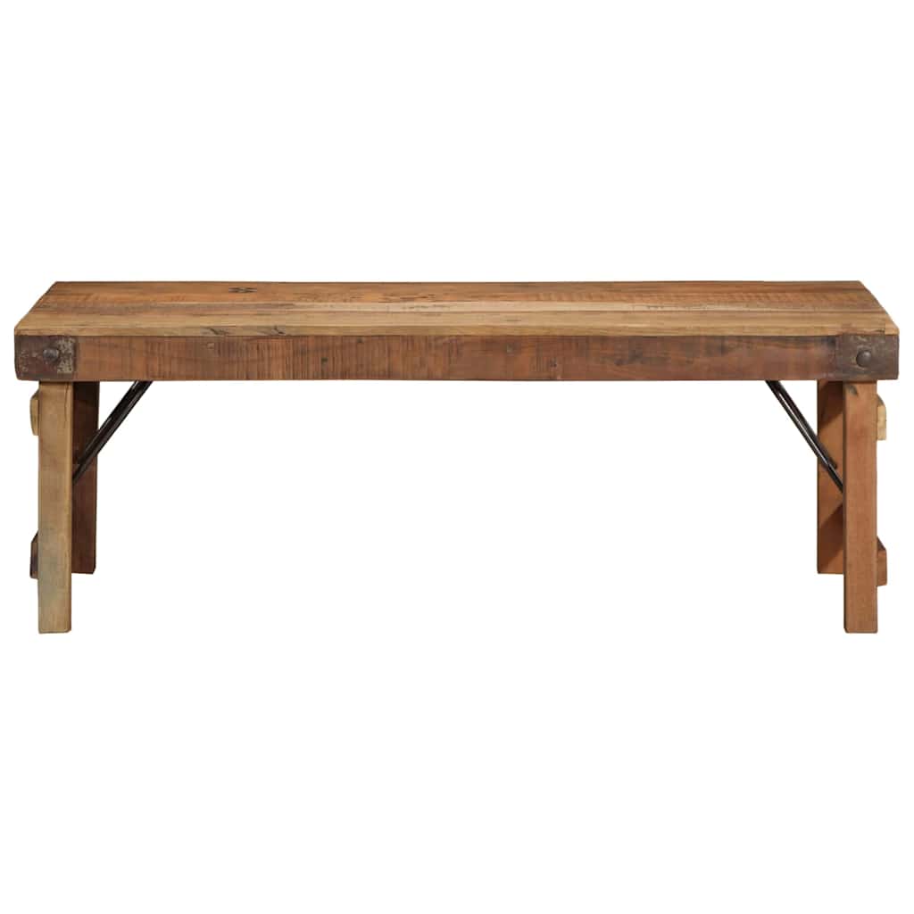 Salontafel Bruin 110 x 55 x 40 cm Massief Gerecycled Hout is nu te koop bij PeponiXL, paradijselijk wonen!