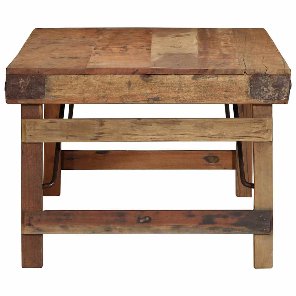 Salontafel Bruin 110 x 55 x 40 cm Massief Gerecycled Hout is nu te koop bij PeponiXL, paradijselijk wonen!