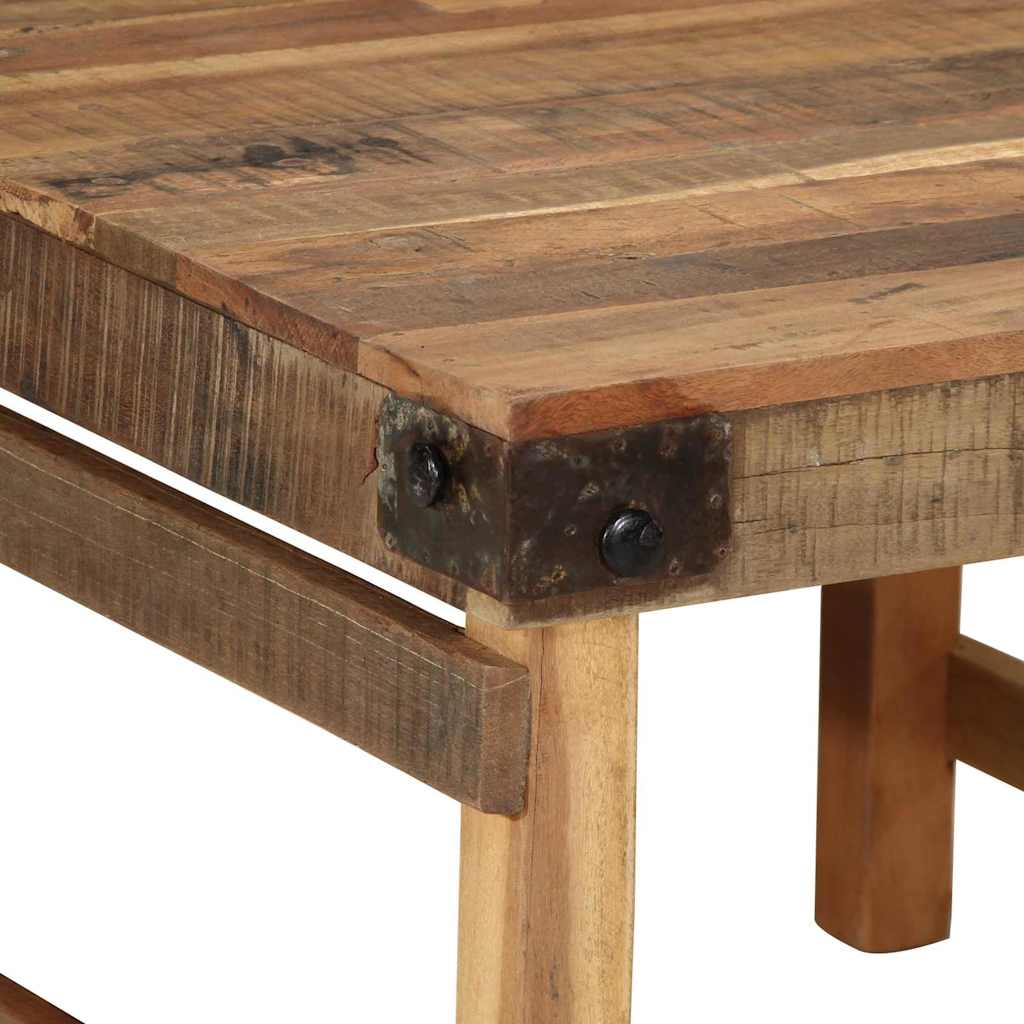 Salontafel Bruin 60 x 55 x 40 cm Massief Gerecycled Hout is nu te koop bij PeponiXL, paradijselijk wonen!