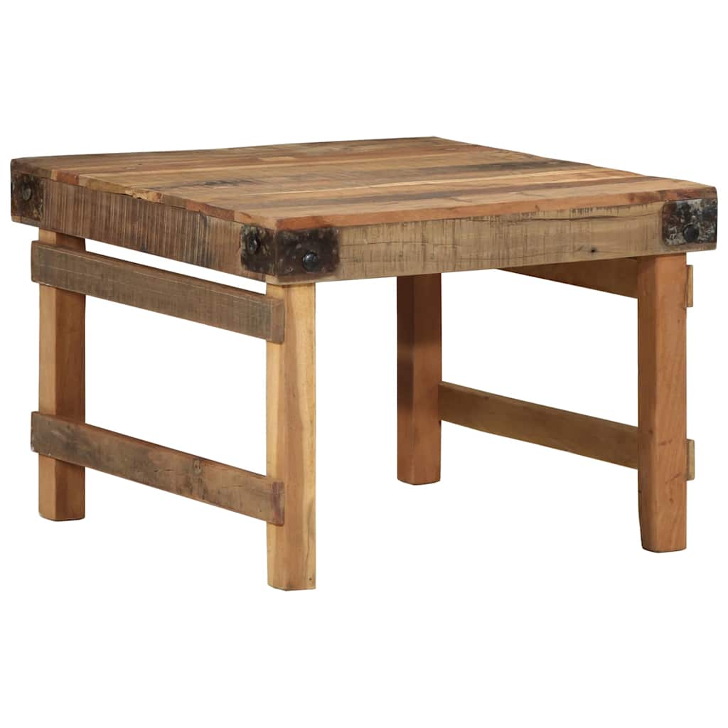 Salontafel Bruin 60 x 55 x 40 cm Massief Gerecycled Hout is nu te koop bij PeponiXL, paradijselijk wonen!