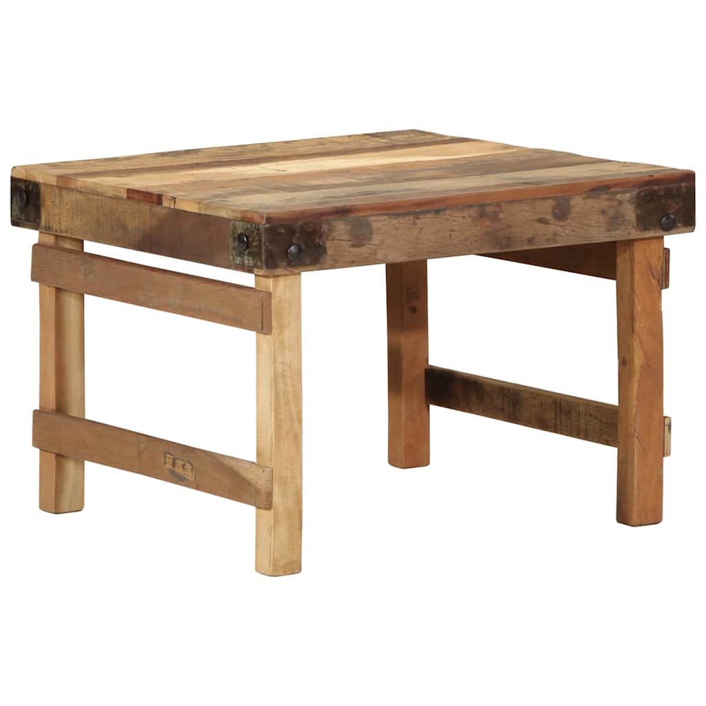 Salontafel Bruin 60 x 55 x 40 cm Massief Gerecycled Hout is nu te koop bij PeponiXL, paradijselijk wonen!