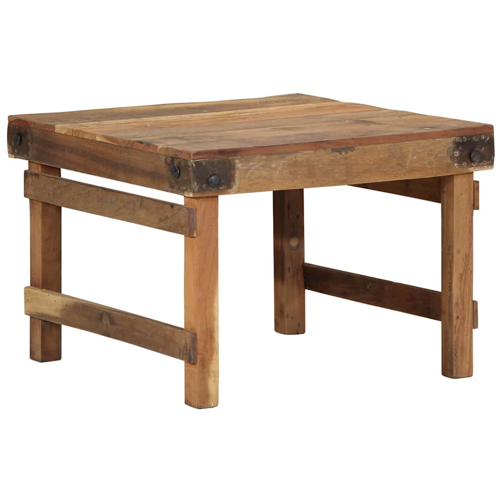 Salontafel Bruin 60 x 55 x 40 cm Massief Gerecycled Hout is nu te koop bij PeponiXL, paradijselijk wonen!