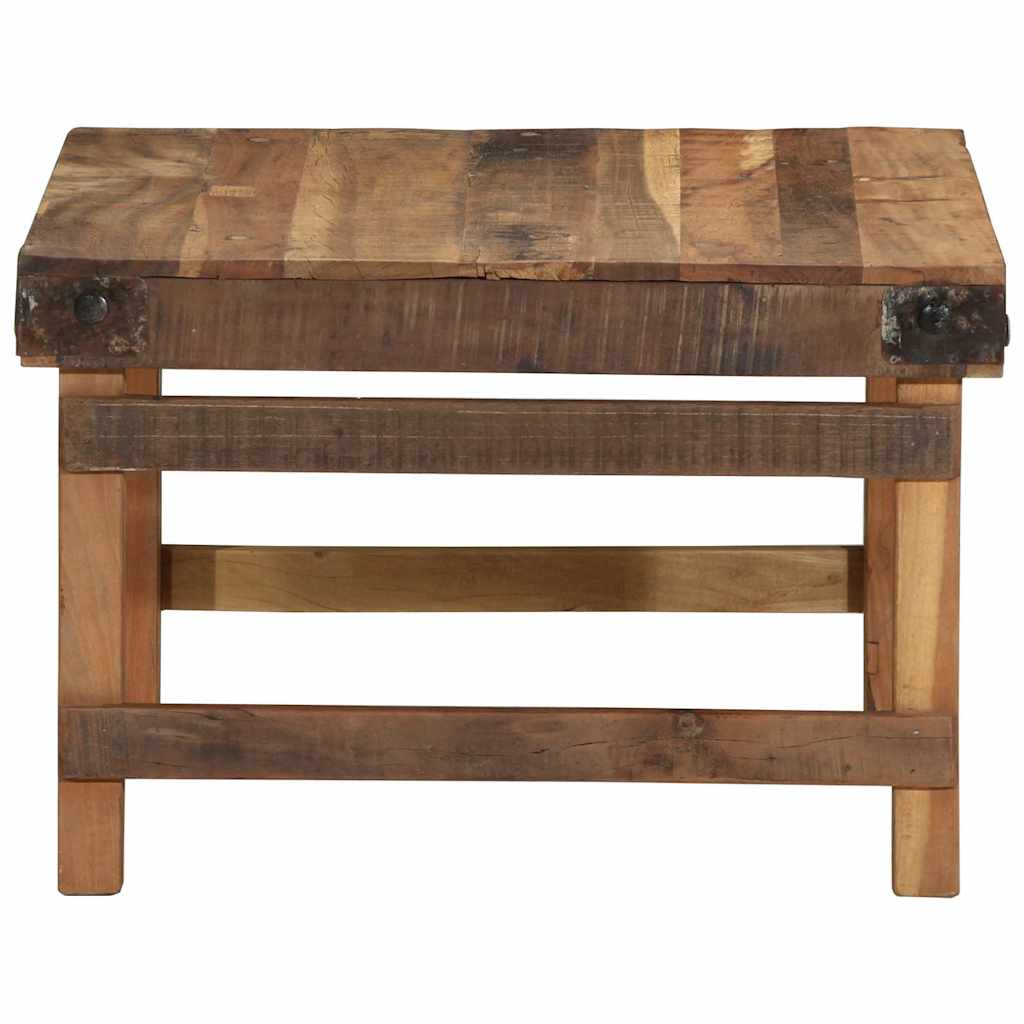 Salontafel Bruin 60 x 55 x 40 cm Massief Gerecycled Hout is nu te koop bij PeponiXL, paradijselijk wonen!