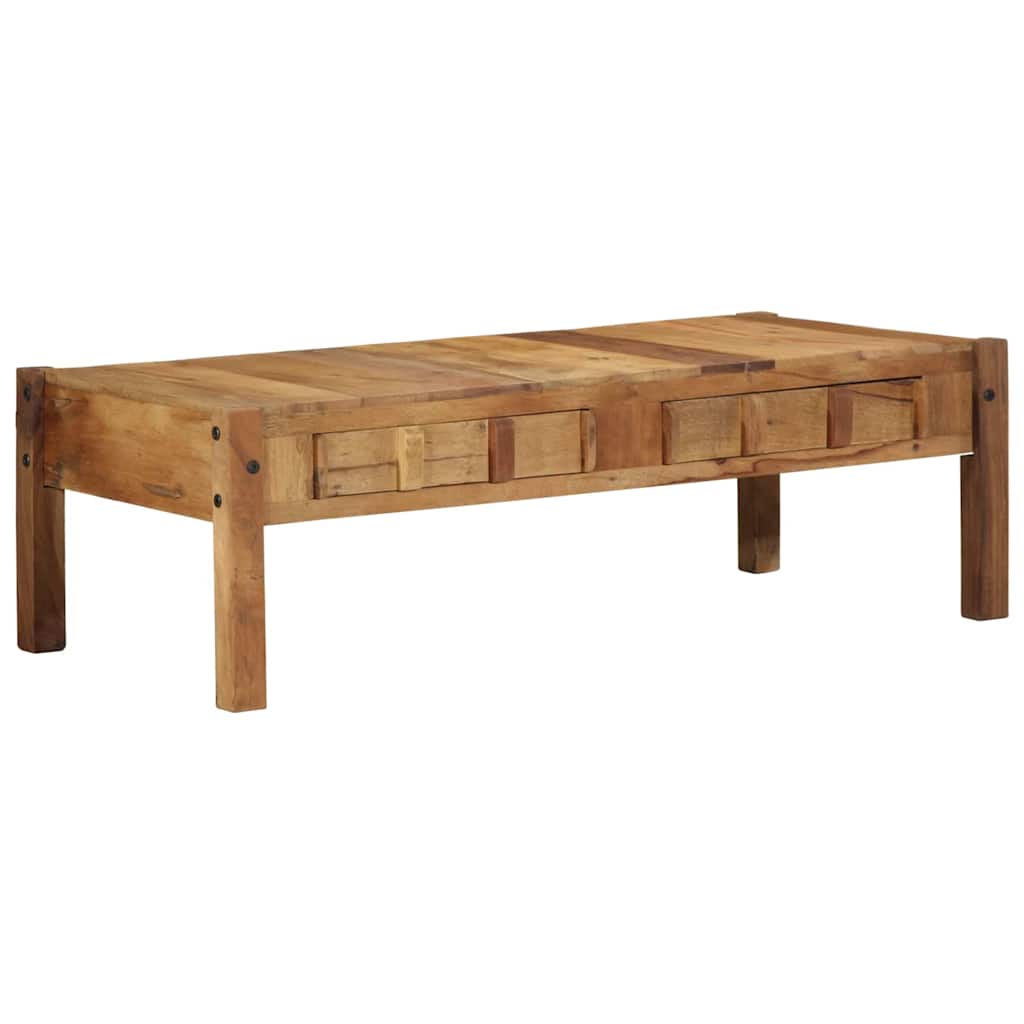 Salontafel Bruin 110 x 54 x 35 cm Massief Gerecycled Hout is nu te koop bij PeponiXL, paradijselijk wonen!