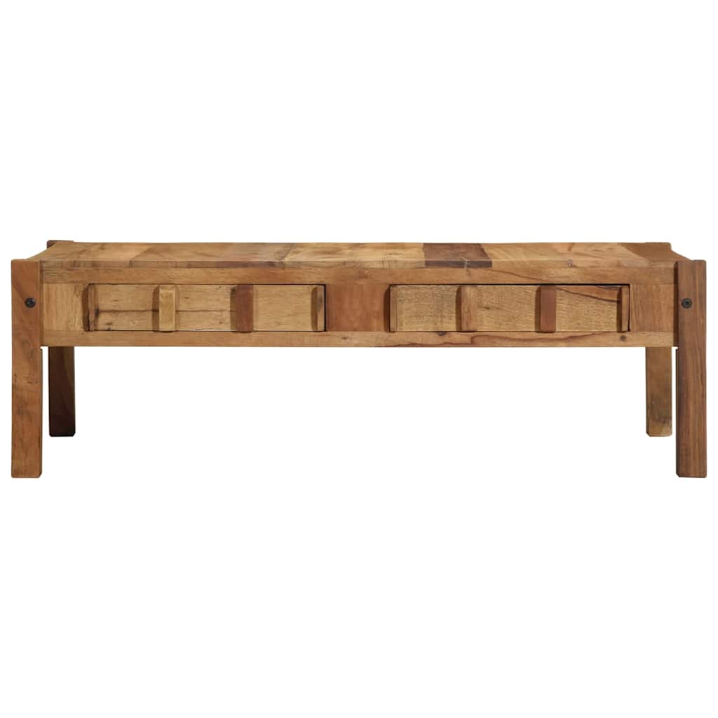 Salontafel Bruin 110 x 54 x 35 cm Massief Gerecycled Hout is nu te koop bij PeponiXL, paradijselijk wonen!