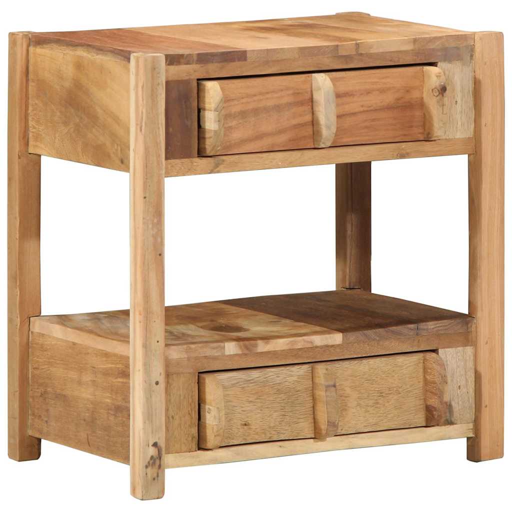 Bijzettafel Bruin 43 x 32 x 46 cm Massief Gerecycled Hout is nu te koop bij PeponiXL, paradijselijk wonen!