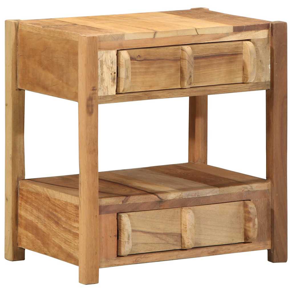 Bijzettafel Bruin 43 x 32 x 46 cm Massief Gerecycled Hout is nu te koop bij PeponiXL, paradijselijk wonen!