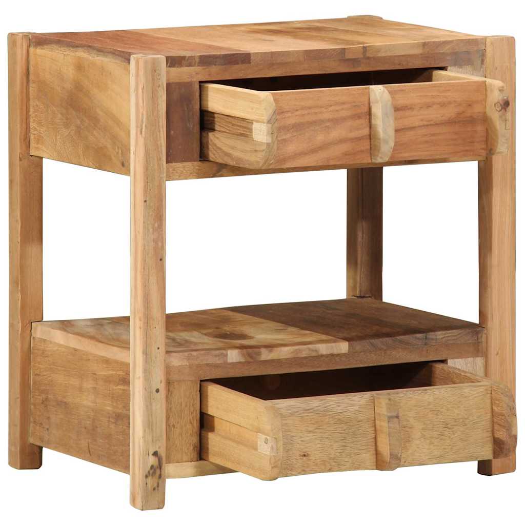 Bijzettafel Bruin 43 x 32 x 46 cm Massief Gerecycled Hout is nu te koop bij PeponiXL, paradijselijk wonen!