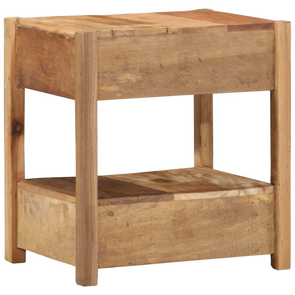 Bijzettafel Bruin 43 x 32 x 46 cm Massief Gerecycled Hout is nu te koop bij PeponiXL, paradijselijk wonen!