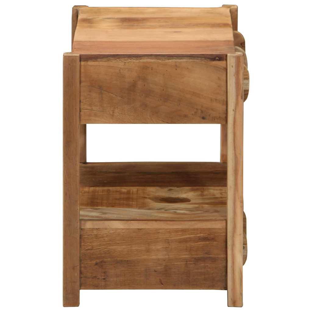 Bijzettafel Bruin 43 x 32 x 46 cm Massief Gerecycled Hout is nu te koop bij PeponiXL, paradijselijk wonen!