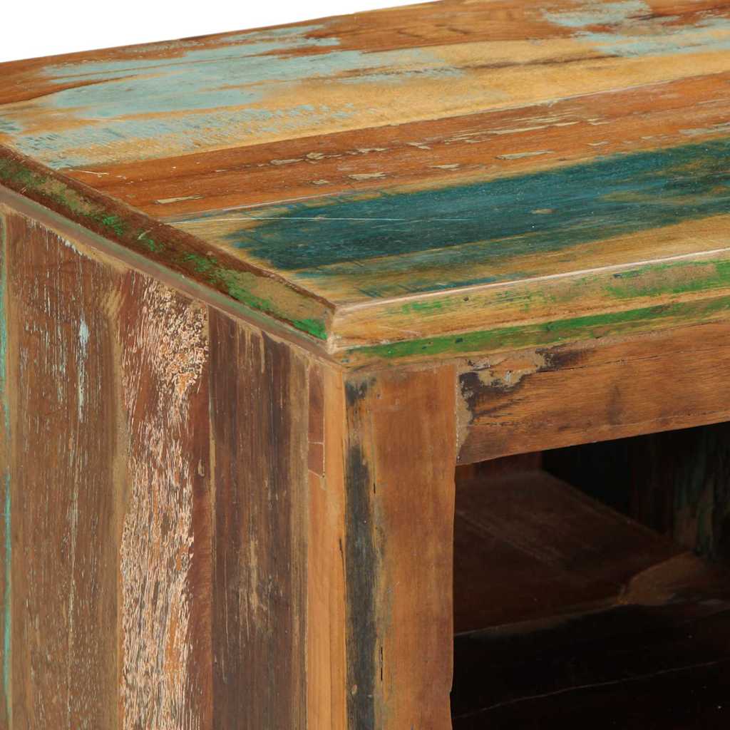 Schoenenkast Bruin 110 x 35 x 40 cm Massief Gerecycled Hout is nu te koop bij PeponiXL, paradijselijk wonen!