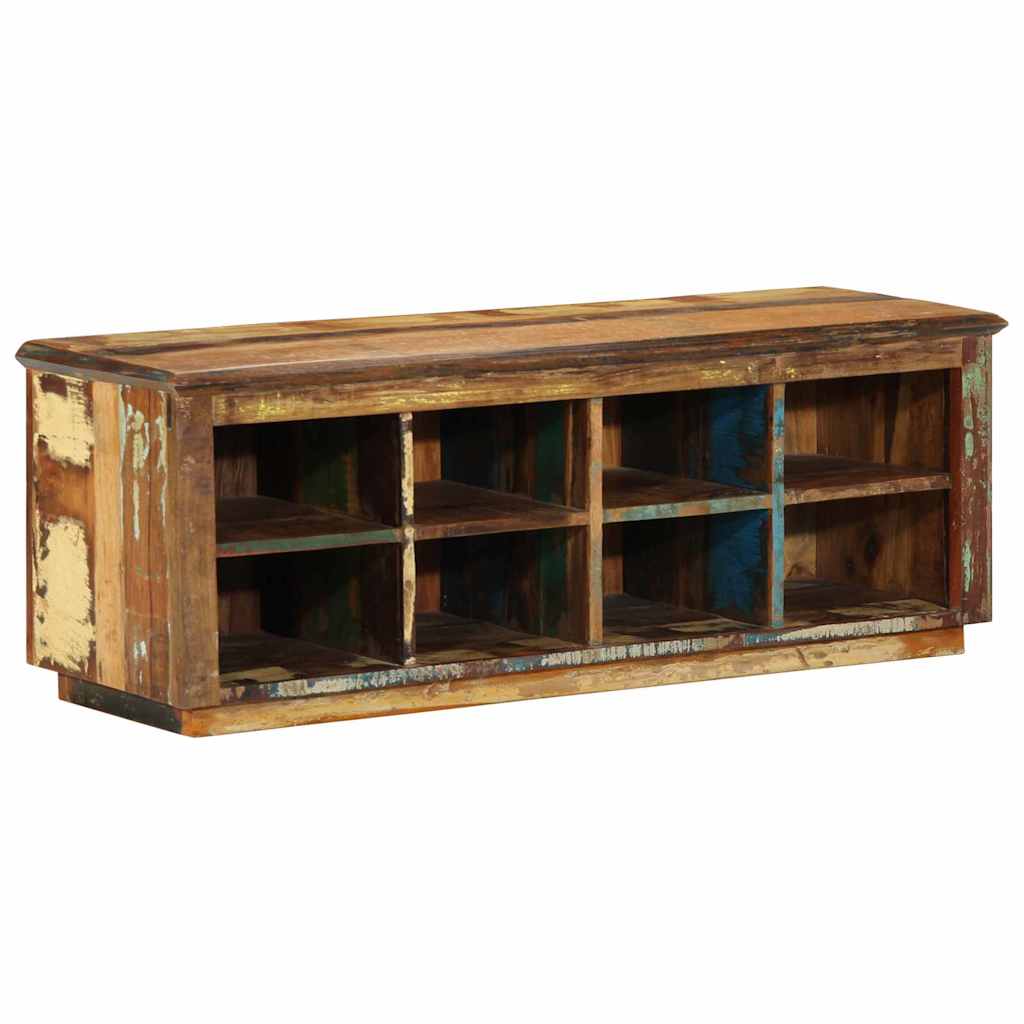 Schoenenkast Bruin 110 x 35 x 40 cm Massief Gerecycled Hout is nu te koop bij PeponiXL, paradijselijk wonen!