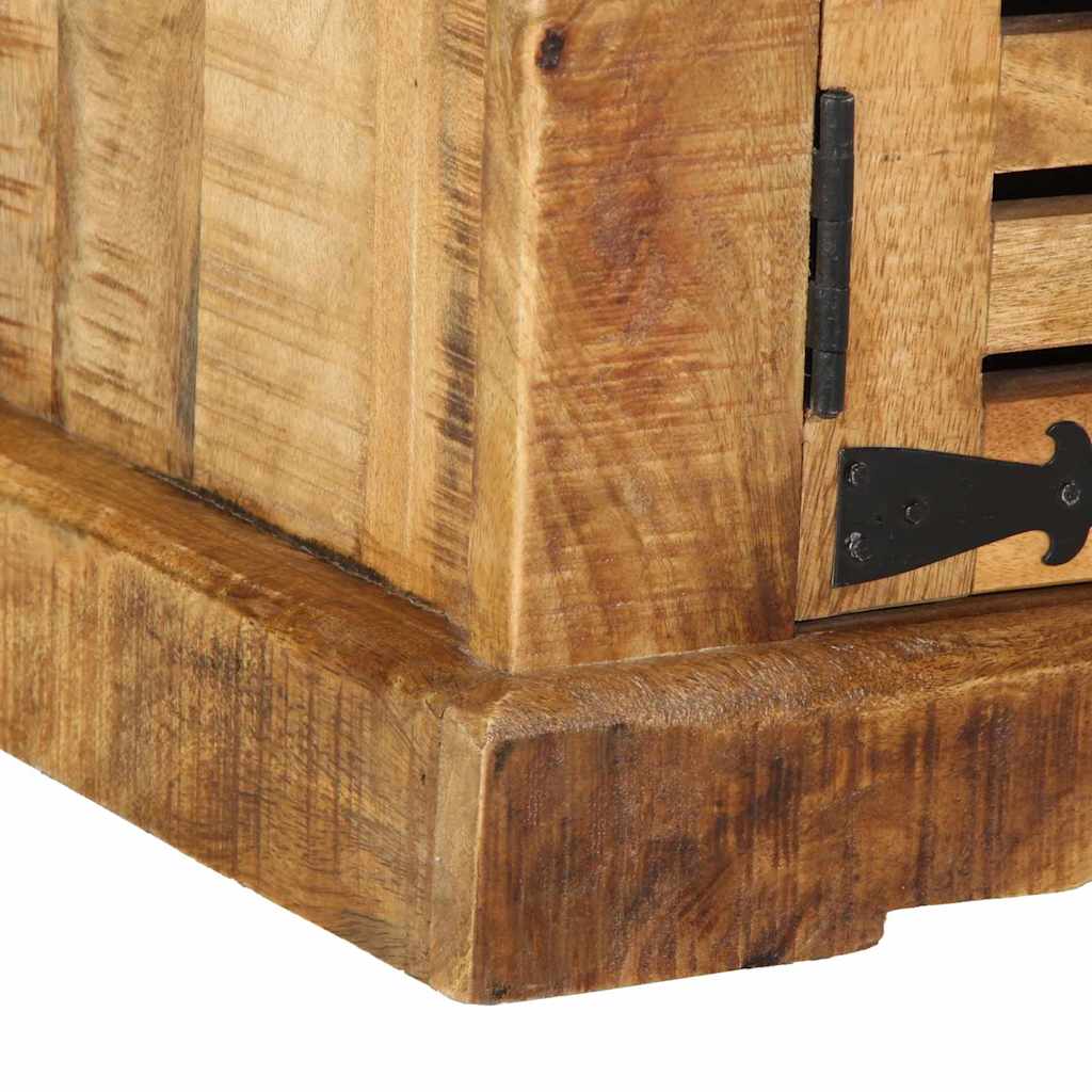 Schoenenkast Bruin 110 x 38 x 45 cm Massief Mango Hout is nu te koop bij PeponiXL, paradijselijk wonen!