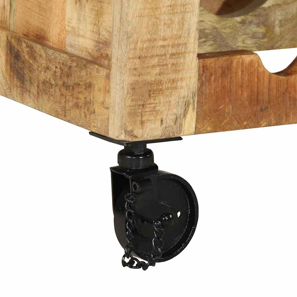 Keuken Trolley Bruin 55 x 40 x 80 cm Massief Mango Hout is nu te koop bij PeponiXL, paradijselijk wonen!