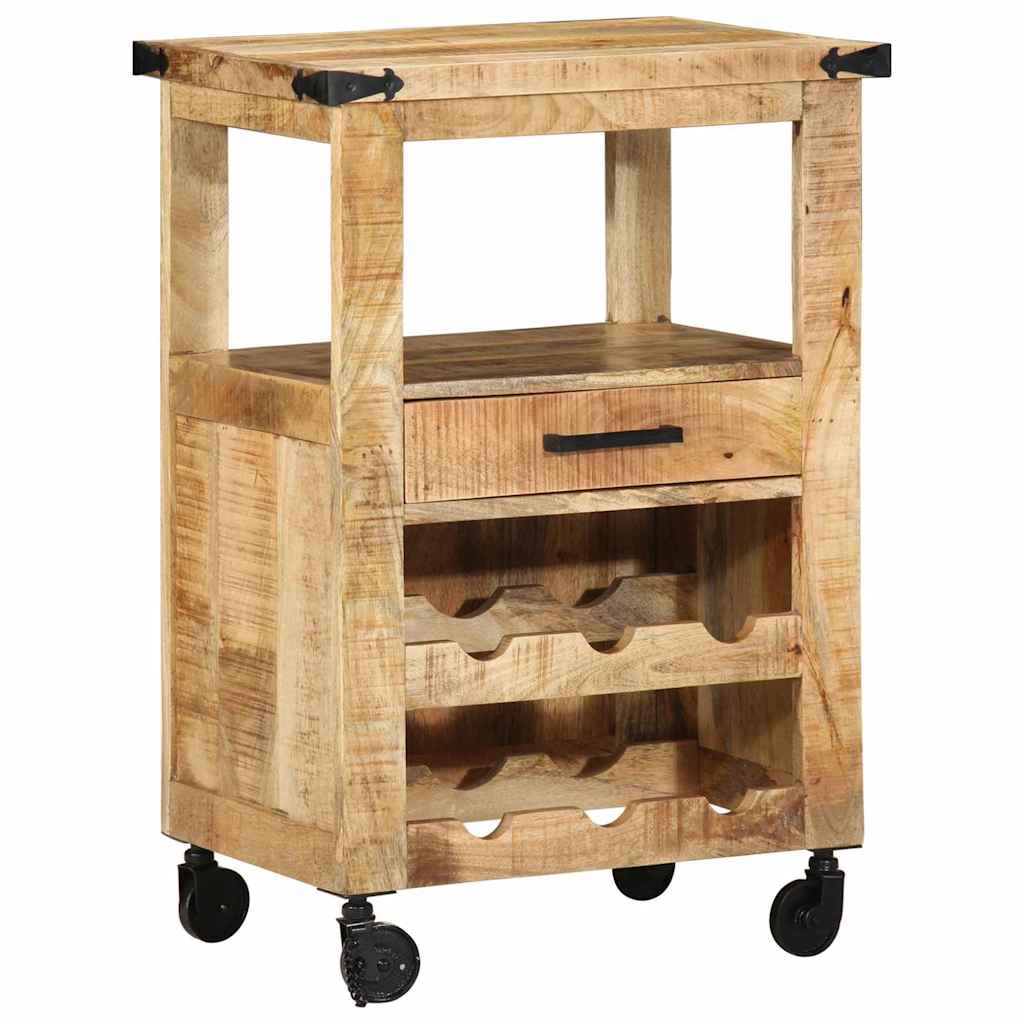 Keuken Trolley Bruin 55 x 40 x 80 cm Massief Mango Hout is nu te koop bij PeponiXL, paradijselijk wonen!