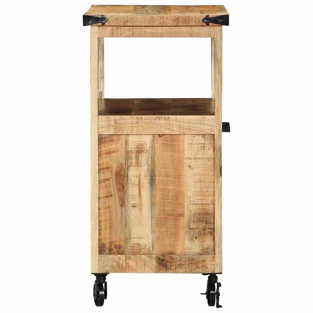 Keuken Trolley Bruin 55 x 40 x 80 cm Massief Mango Hout is nu te koop bij PeponiXL, paradijselijk wonen!