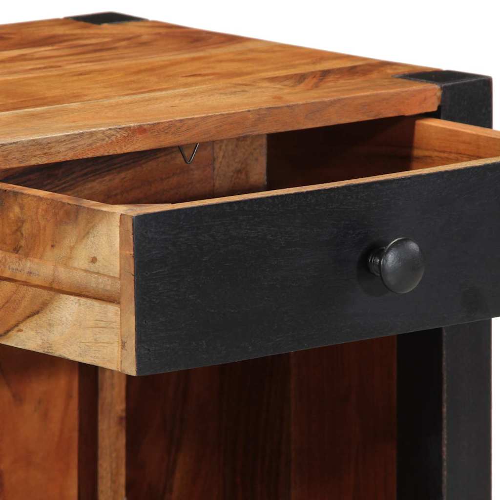 Nachtkastje Bruin 40 x 35 x 50 cm Massief Acaciahout is nu te koop bij PeponiXL, paradijselijk wonen!