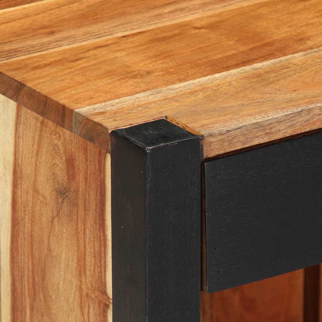 Nachtkastje 2 pcs Bruin 40 x 35 x 50 cm Massief Acaciahout is nu te koop bij PeponiXL, paradijselijk wonen!