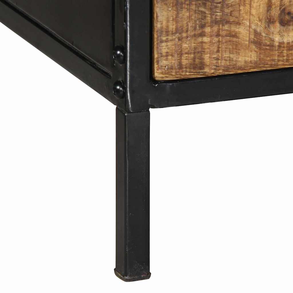 Salontafel Bruin 90 x 50 x 40 cm Massief Mangohout en Metaal is nu te koop bij PeponiXL, paradijselijk wonen!