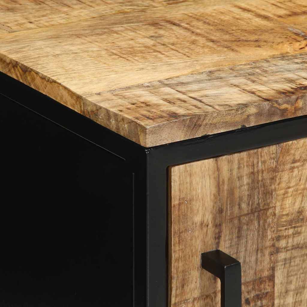 Nachtkastje Bruin en zwart 30 x 30 x 40 cm is nu te koop bij PeponiXL, paradijselijk wonen!