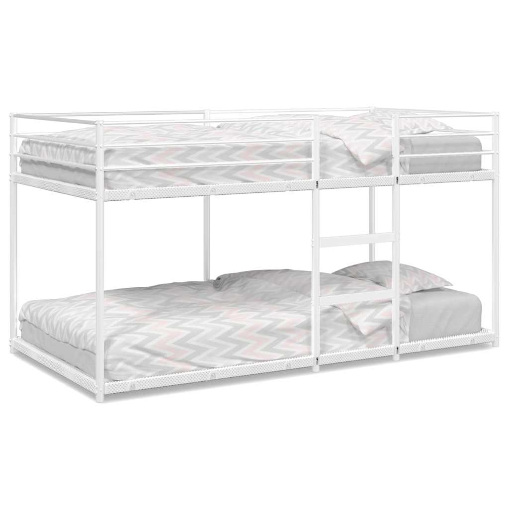 Stapelbed zonder matras 75x190 cm staal wit is nu te koop bij PeponiXL, paradijselijk wonen!