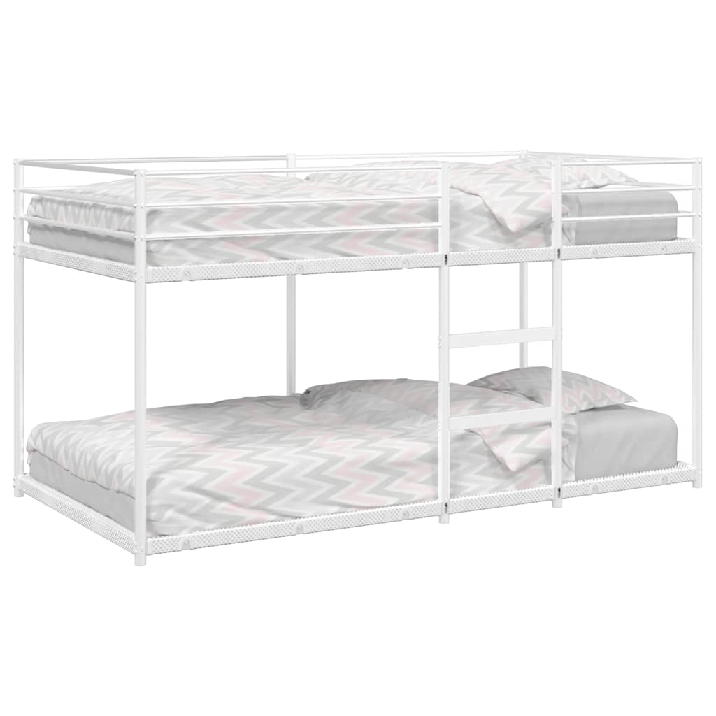 Stapelbed zonder matras 75x190 cm staal wit is nu te koop bij PeponiXL, paradijselijk wonen!