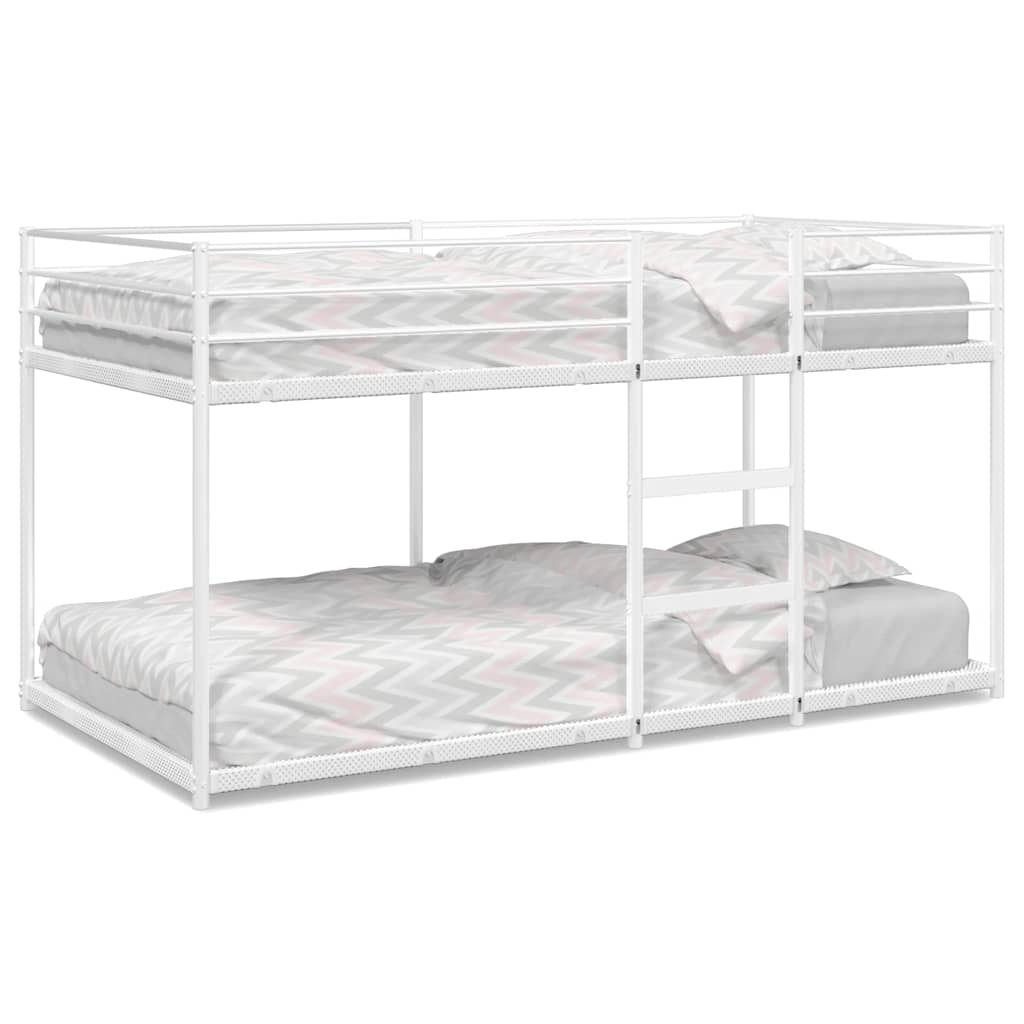 Stapelbed zonder matras 90x200 cm staal wit is nu te koop bij PeponiXL, paradijselijk wonen!