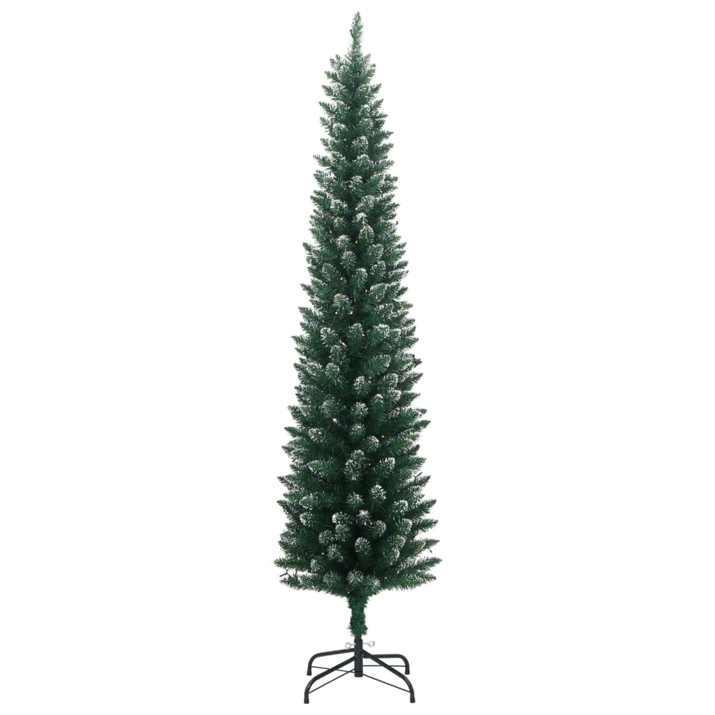 Kunstkerstboom smal met 150 LED's 120 cm is nu te koop bij PeponiXL, paradijselijk wonen!