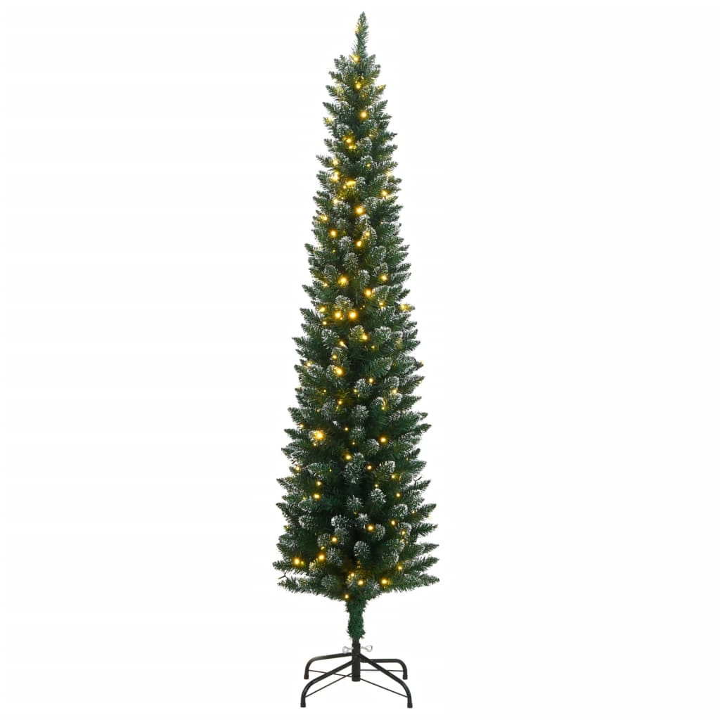 Kunstkerstboom smal met 150 LED's 150 cm is nu te koop bij PeponiXL, paradijselijk wonen!
