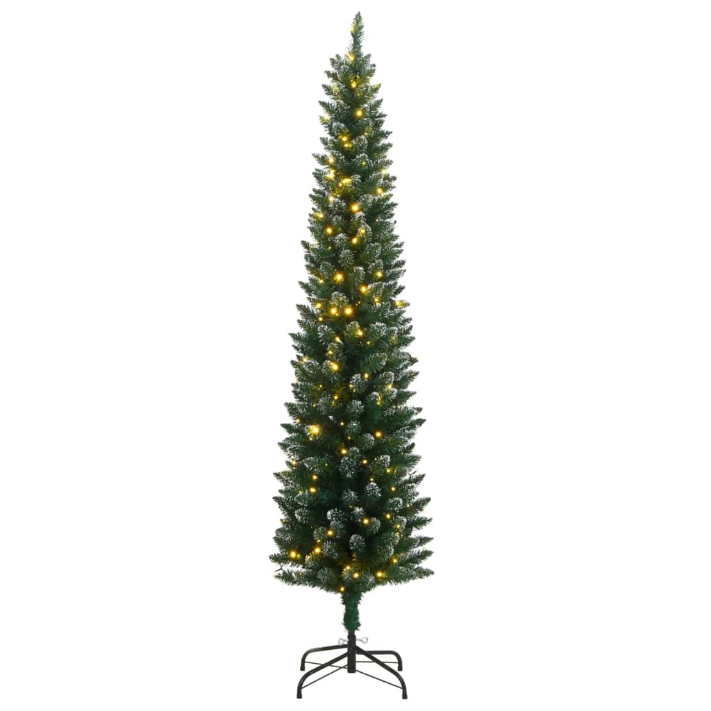 Kunstkerstboom smal met 300 LED's 210 cm is nu te koop bij PeponiXL, paradijselijk wonen!